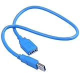 tellaLuna 50cm USB 3.0 A Male to Female Verlaengerung Data Sync Transfer Kabel Datenkabel B