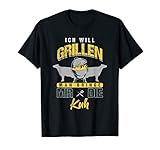 Herren Lustiges BBQ Ich Will Grillen Spruch Grillgeschenk Grill T-S