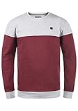 !Solid Dewar Herren Sweatshirt Pullover Pulli mit Rundhalsausschnitt, Größe:XL, Farbe:Light Grey Melange (1541011)