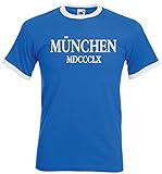 1860 Herren Retro T-Shirt MÜNCHEN MDCCCLX löwen tshirtXXXL
