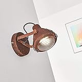 Lightbox dekorativer Wandstrahler - Industrial Wandspot mit schwenkbarem Kopf - Metall/Glas R