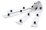 Exner Knopfleiste für Kugelknopf-Kochjacken, weiß