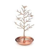 Bronze Money Tree Akazie Ohrringe Halskette Ständer Ohrringe Regal Leuchtende Farbe Rahmen Schmuckring Halskette Rack