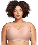 Glamorise Damen Schalen Vollschalen BH Nahtloser, bügelloser MagicLift - Sport - BH für große Größen Nr. 1006 1006, Gr. 75B, Beige (Kaffee 211)