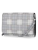 Mundi RFID-Crossbody-Tasche für Frauen, Anti-Diebstahl, Reisegeldbörse, Handtasche, Geldbörse, veganes Leder, plaid, Einheitsgröß
