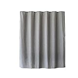 Shower Curtains Duschvorhang Wasserdichten Mehltau Toilette Vorhang mit Trennwand Bad Verdickung drapieren (Color : Gray)