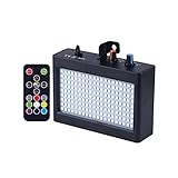 LWL 180.LE.DS-Strobe-Blitzlicht tragbar 3 5W RGB.Remote Sound Control-Blitzgeschwindigkeit für den Bühnen-Disco Bar Party Club einstellbar (Plug Type : US Plug)