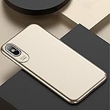 KIOKIOIPO-N Mode Jay-Reihe for iPhone X PC-Ölgemälde Oberflächen Stoß- Schutzmaßnahmen zurück Fall (Color : Gold)