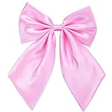 Damen Fliege Schleife Binder Schlips - 28~49 cm Länge Verstellbare Bowknot Krawatten (Rosa)