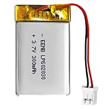 EEMB 3.7V Lipo Akku 300mAh 602030 Lithium-Polymer-Ionen-Akku wiederaufladbarer Lithium-Ionen-Polymer-Akku mit JST