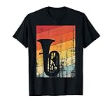 Tuba im vintage retro look Tubisten tiefes Blech Tuba T-S