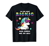 Herrische Einhorn Zicke Süßes Unicorn Mädchen T-S