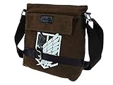 CoolChange Umhängetasche für Attack on Titan Fans | Tasche mit Aufklärungstrupp Wapp