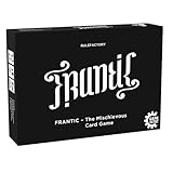 Game Factory 646226 Frantic-The Mischievous Card Game, Kartenspiel, englische Version, schwarz, weiß