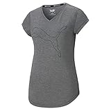 PUMA Damen Train Favorite Heather Cat Funktionsshirt grau M
