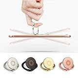 4 Stücke Universal Handyhalter Finger Ring - 4 Farben - 360° freidrehbar Smartphone Halterung Handyständer Haltegriff Selfie Ringhalter für iPhone，Samsung，Pad, Huawei p20 Pro Weihnachten Geschenk