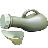 Medipaq® Unisex tragbares Urinal Auslaufsicher dicht – Ideal für Autoreisen, Camping, Wohnwagen, Festivals, Kinder, Ältere (1 Urinal – Armee grün) – Neues 2019 M