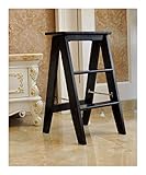 LIUCHUNYANSH Leiter Hocker Wood 2 Stufenleiter - Anti-Rutsch-Füße - Leicht Zu Verstauen Faltbares Design - Ideal for Zuhause/Küche/Garage 6KG Max Kapazität (Color : C)