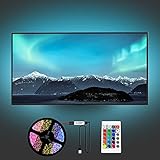 Yifacoom Led TV Hintergrundbeleuchtung, LED Streifen, 4M LED Strip für 60 bis 75 Zoll HDTV, TV-Bildschirm und PC-Monitor, Fernseher USB für TV-Bildschirm und PC-M