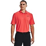 Under Armour Herren Performance 2.0 Golf Polo Golfshirt, Rush Red (820)/Academy Blue, S