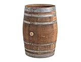 Temesso Regentonne, Regenfass Holzfass, Weinfass, Tonne Barrique Eiche 225 Liter Wasserfass - original F