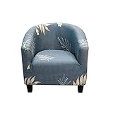 Ybzx Club Chair Schonbezug Stretch-Wanne Stuhlbezug Bedruckter Sesselbezug Anti-Rutsch-Wanne Stuhl Schonbezug Sofabezug Elasthan Möbelschutz für Bartheke W