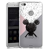 DeinDesign Silikon Hülle kompatibel mit Huawei P8 Lite 2017 Case transparent Handyhülle Disney Marmor Offizielles Lizenzproduk