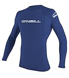 O'Neill Wetsuits Herren Uv Schutz basic skins L/S crew Rash Vest, Pacific, M