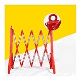GDMING Erweiterbare Mobile Sicherheits-Barrikade-Faltwasser-Wassergefüllte Straßensperr-Gate-Kunststoff-einziehbarer Verkehrszaun ausziehbar auf 2,5m Outdoor-Flexible Crowd Control B
