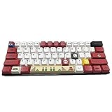 Backboon 108 PBT Farbstoffsublimationstastaturen Anime Tastenkappen für mechanische Gaming-Tastaturen (Cherry Switches) (Mario)