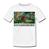 Spreadshirt Das Dschungelbuch #Schlangenkönig Kaa Und Balu Teenager Premium T-Shirt, 158-164, Weiß