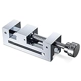 LEISHENT Schraubstock Hochwertige Stahlbacken - Sicheres Fixieren Von Werkstücken/Tischschraubstock Mit Schutzbacken Material - Stahlguss, maximale Klemmung - 125mm,Tool S