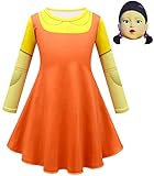 SUSICH Cosplay Kostüm für Kinder Erwachsene Frau Verkleidung Halloween Karneval Party Costume Dummkopf Puppe Kleid und Zubehör Film Requisiten Zweiteiliger Anzug Größe 110-160 S-XL