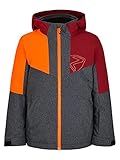 Ziener Jungen Antax Kinder Ski-Jacke, Winter-Jacke | wasserdicht, winddicht, warm, gray ink jeans, 164