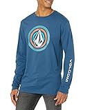 Volcom Herren Stonezeye Ls Tee T-Shirt, Blau (Patrol Blue), X-Groß