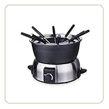 Little Balance 8386 Fondue Elegance 8 – Fondue-Gerät für 8 Personen – Antihaft-Fondue-Topf 1,8 l – Leistung 800 W – Oberfläche gebürsteter E