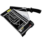 YDHNB A3 Papierschneider Fotoschneider Hebelschneider Papierschneidemaschine Schneidegerät aus Metall, 698 x 213mm Schnittlänge 455mm,Schw