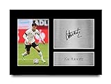 HWC Trading A4 Kai Havertz Germany Geschenke Gedruckt, Signiert Autogramm Bild, Für Fußball-Fans Und Anhäng