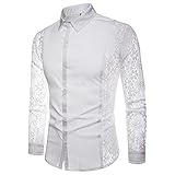 Hemd Herren Casual Fashion Trend Persönlichkeit Schneiderei Farbabstimmung Herren Langarm Hemd Frühling und Herbst Slim Fit Herren S