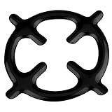 YHUS Universeller Mokka-Topfständer, Gasherd, Reduzierstück, Eisen, Gasherd, Herdplatte, Kaffeekannen-Ständer, Reduzierringhalter (schwarz)