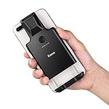 Aktualisiert Eyoyo 1D Tragbar Bluetooth Tragbar Barcode Scanner, Back Clip Wireless Barcodelesegerät 1600mAh wiederaufladbarer, Arbeiten mit Windows, Mac, Android, iOS für Warehouse Inventory Library