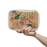 Kleine Mädchen Make-up Fall viktorianischen Stil Collage Postkarte Aquarell Zeichnungen Reißverschluss Kosmetiktasche Kleine Make-up Tasche für Geldbörse Multifunktionale Multifunktionale Bleistift T