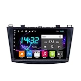 QWEAS Autoradio kompatibel mit Ma-zda 3 2009-2013 Radio Navigation Android 10.0 DSP Carplay IPS Touchscreen Mirrorlink BT 4G WiFi SWC mit Review-Kamera (8 core 4G+WiFi 6G+128G)