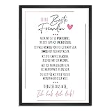 Himmelsflüsterer - Kunstdruck-Poster Nr. 5 'Poesie' | Beste Freundin Geschenke | Wandbilder Wohnzimmer | Geschenk Beste Freundin Geburtstag | Wanddeko Deko Wohnzimmer | DINA A4 ohne R