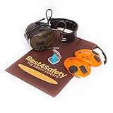 3M Peltor Sporttac Elektronischer Gehörschutz Set inklusive wasserresistenten Beutel | Fuer die Jagd & Schiesssport | Orange & Gruen | SNR 26db