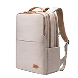 NOBLEMAN Rucksack Herren&Damen,smart Laptop Rucksack wasserdicht Schulrucksack Herren Daypack Backpack Men rucks?cke Herren Schule 15,6 Zoll Laptop Rucksack USB (beige Plus)