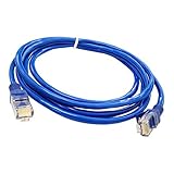 QDS Flaches Ethernet-Kabel RJ45 LAN-Kabel Netzwerk-LAN-Kabel Ethernet-Patchkabel für Computer Router Laptop blau 5 M