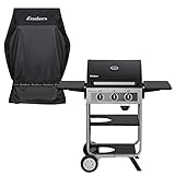 Enders Gasgrill Brooklyn Next 3 - BBQ - Bundle mit Wetterschutzhülle - 3 Edelstahl-Brenner stufenlos, Gas Grill mit Grillwagen, Grillhaube, abklappbare Seitenablag