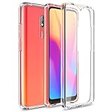 CE-Link Kompatibel mit Xiaomi Redmi 8 / Redmi 8A Hülle 360 Grad Front and Back Full Body Crystal Clear Transparent mit Displayschutz Silikon Ultra Thin Slim Handyhülle Schutzhülle Durchsichtig