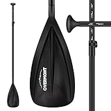 OVERMONT Stand-Up Paddling Stechpaddel SUP Teleskop Paddel 165cm-215cm Verstellbar Zerlegbar Aluminum für Stand Up Paddel Kajakfahren KanufahrenBoard Surfb